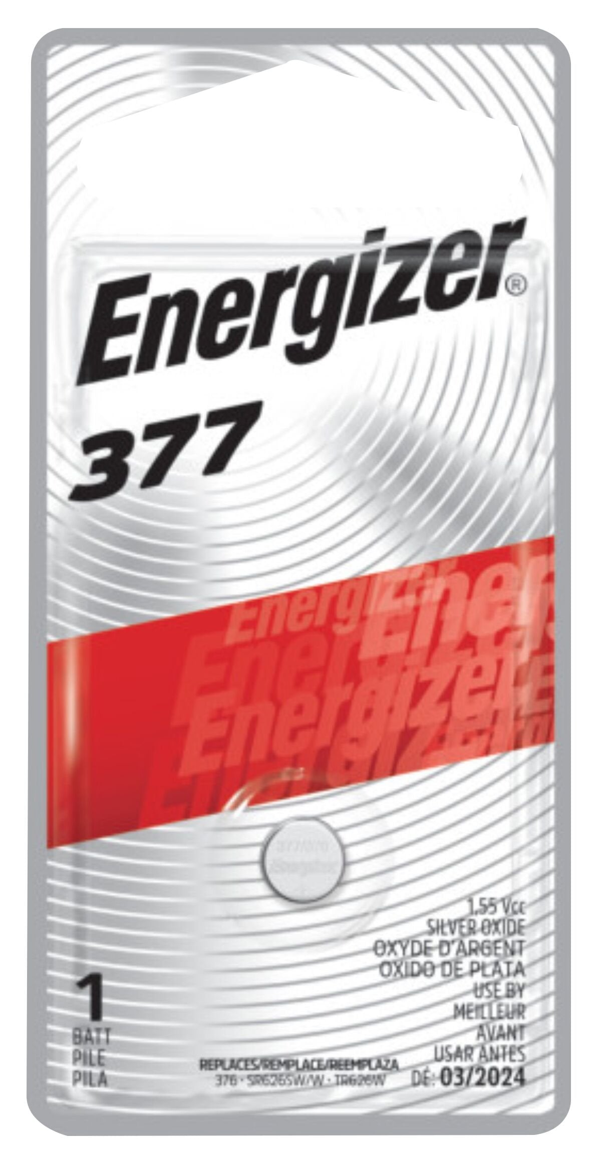 Energizer 377 / 376 Watch Batteries (Pack of 5)