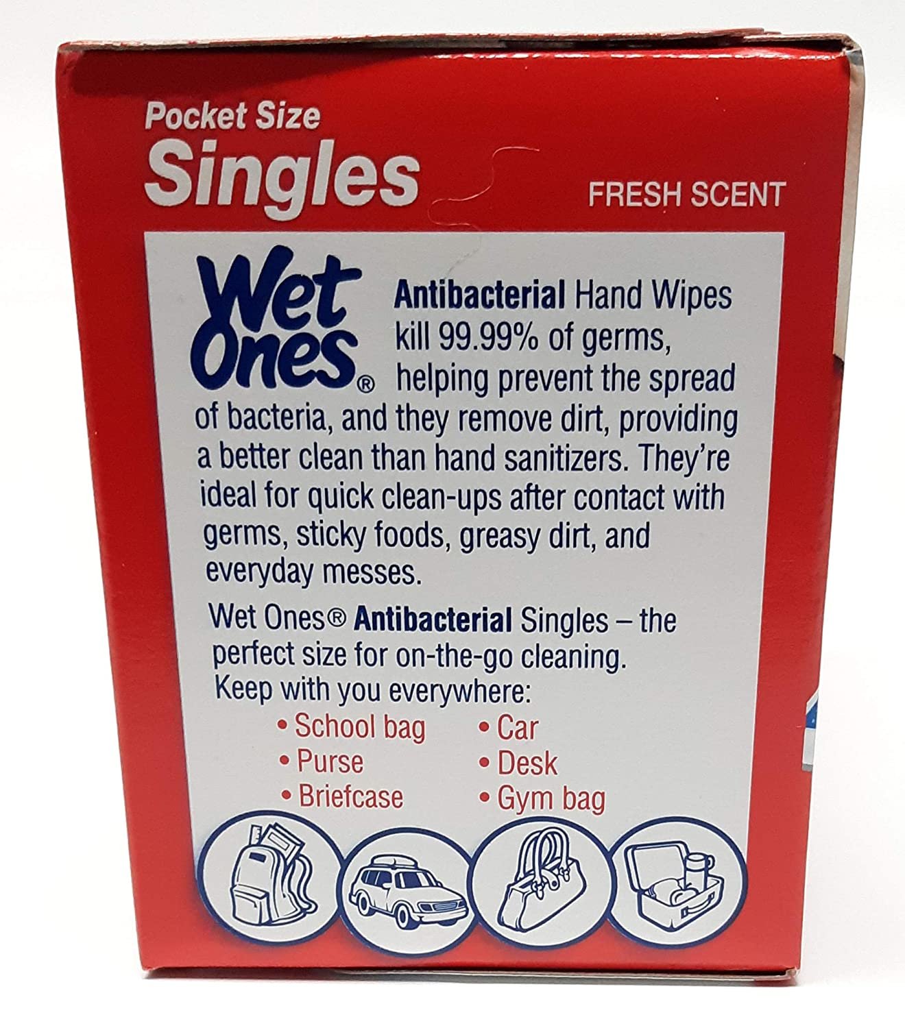 Wet Ones Antibacterial Singles, 24 ct (1 Pack)