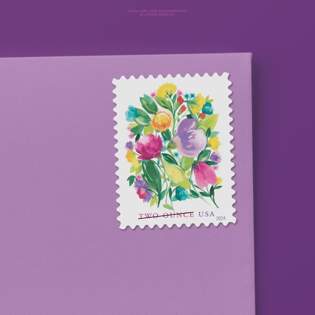 Wedding Blooms Two Ounce (2 oz.) (Sheet of 20) Postage Stamps Scott #5850