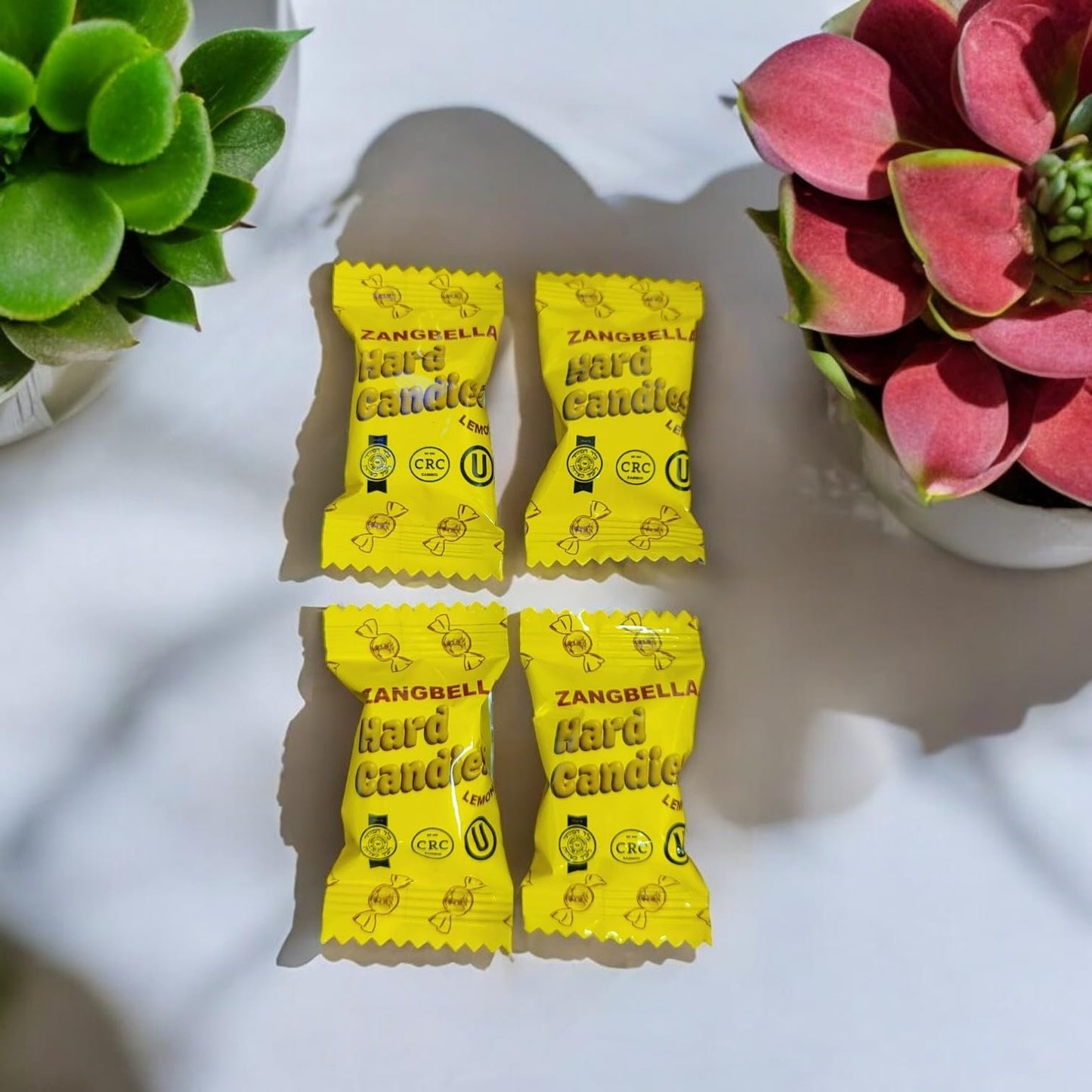 ZANGBELLA Ginger Hard Candy - Relief Nausea, Motion Sickness, Upset Stomach, Great Tasting Lemon Flavor, Individually Wrapped (3 PACK)