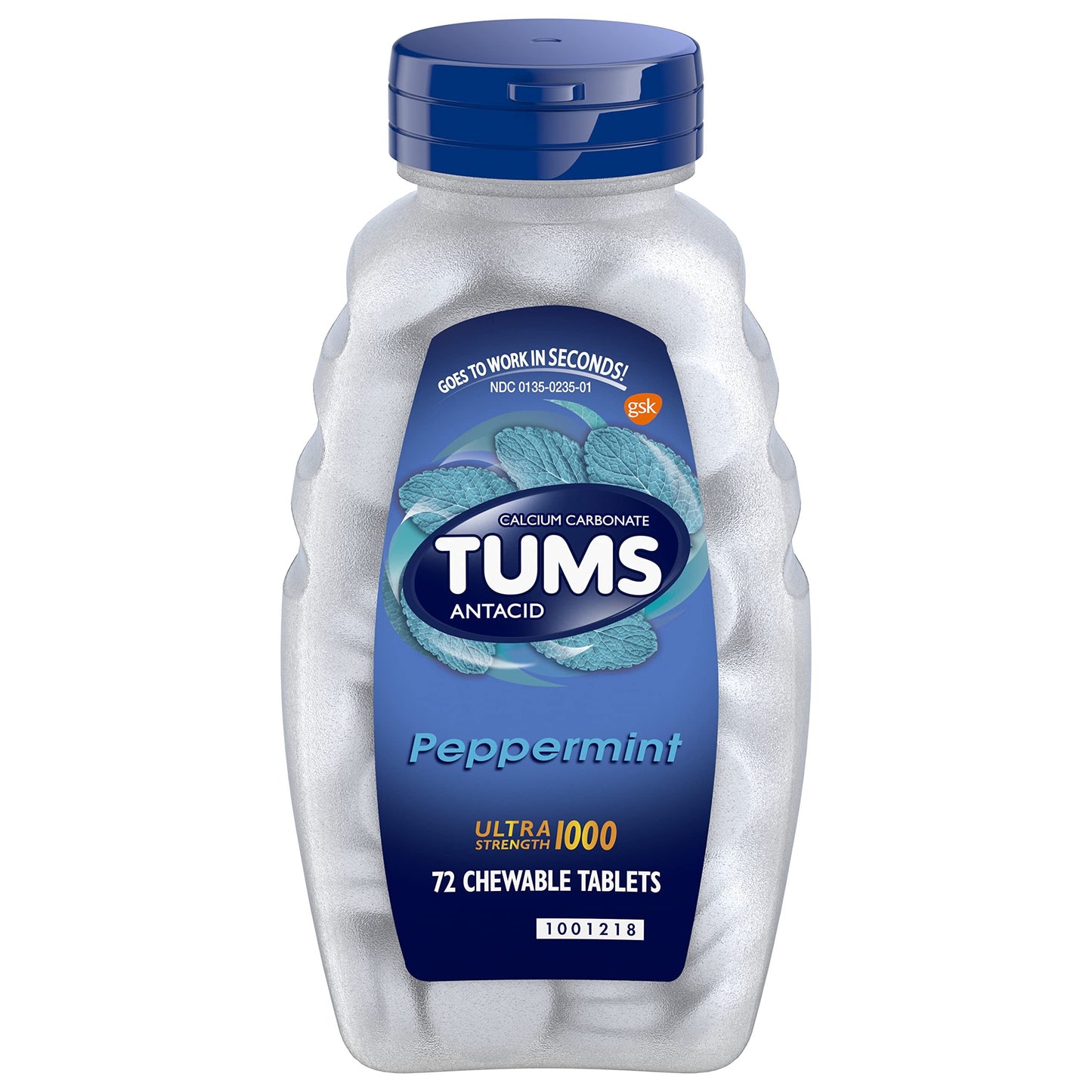 TUMS Ultra Strength Antacid Tablets for Chewable Heartburn Relief