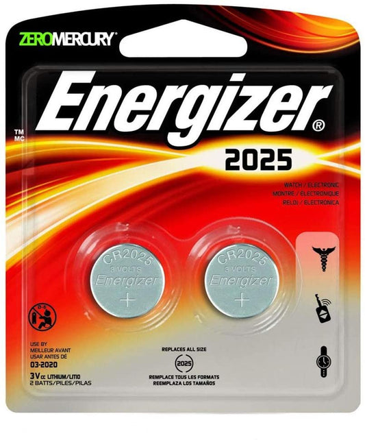 Energizer - Lithium Batteries 3.0 Volt For CR2025/DL2025/LF1/3V (2 Pack, Total 4)