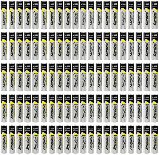 100 Count Energizer Industrial EN92 Alkaline AAA 1.5v Batteries LR03