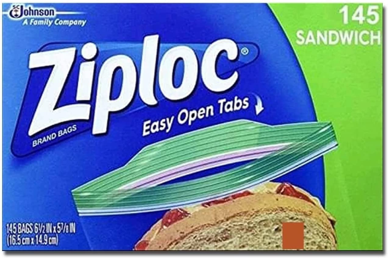 Ziploc Sandwich Bags, 145-Count