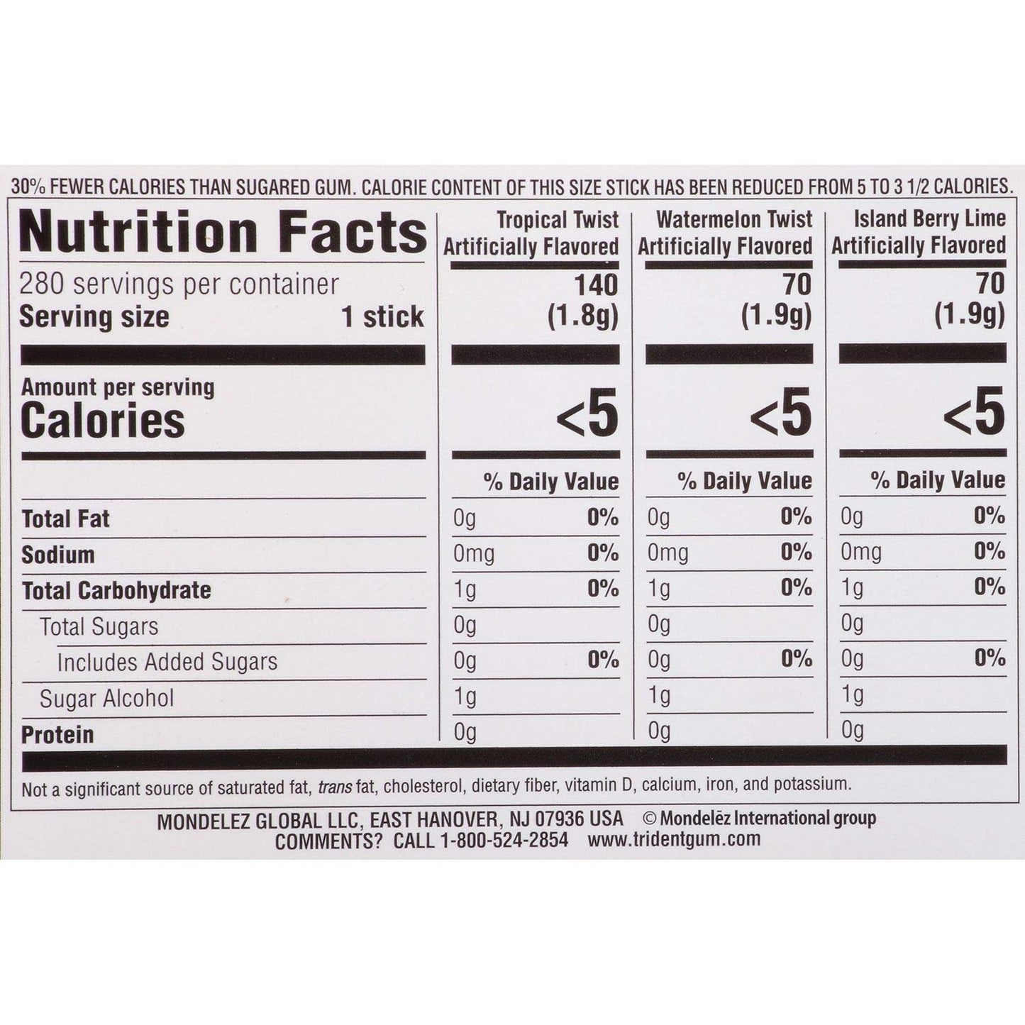 Trident Fruit Variety Pack (14 ct., 20 pks.)