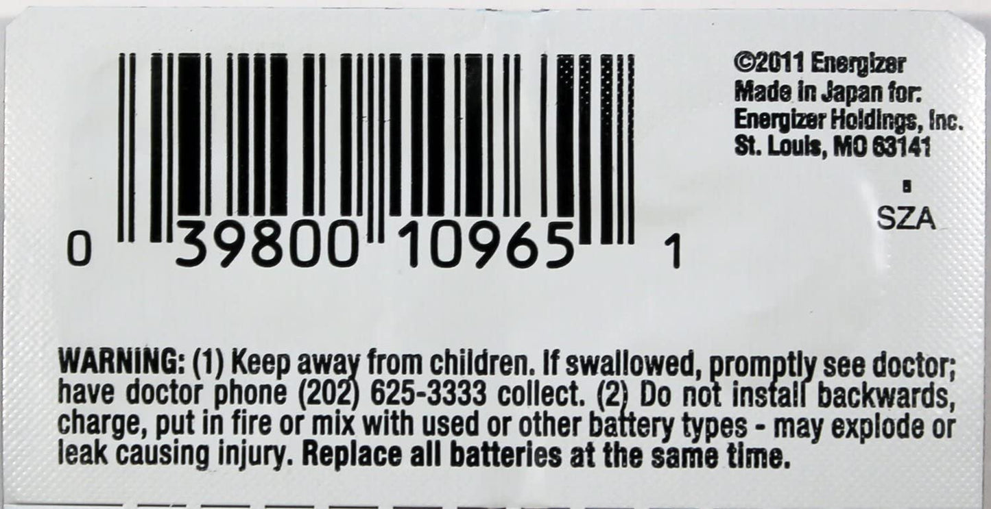 Energizer 2PC 319 SR527SW 1.55V Silver Oxide Cell Battery - Made in Japan