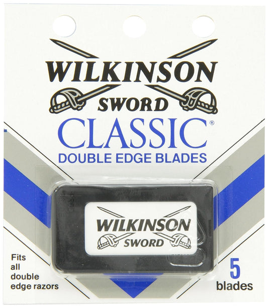 Wilkinson Sword Double Edge Razor Blade Refills for Men - 5 Count