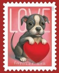 USPS Love 2023 (5 Sheets of 20) Forever Postage Stamps US Postal First Class Valentine Dog Cat Puppy Kitten Pet Wedding Celebration Engagement Invitation Anniversary Romance Party