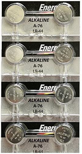 [ Strip of 8 ] Energizer A76/LR44 (A76BP), SR44, L1154, 1.5v Alkaline Batteries