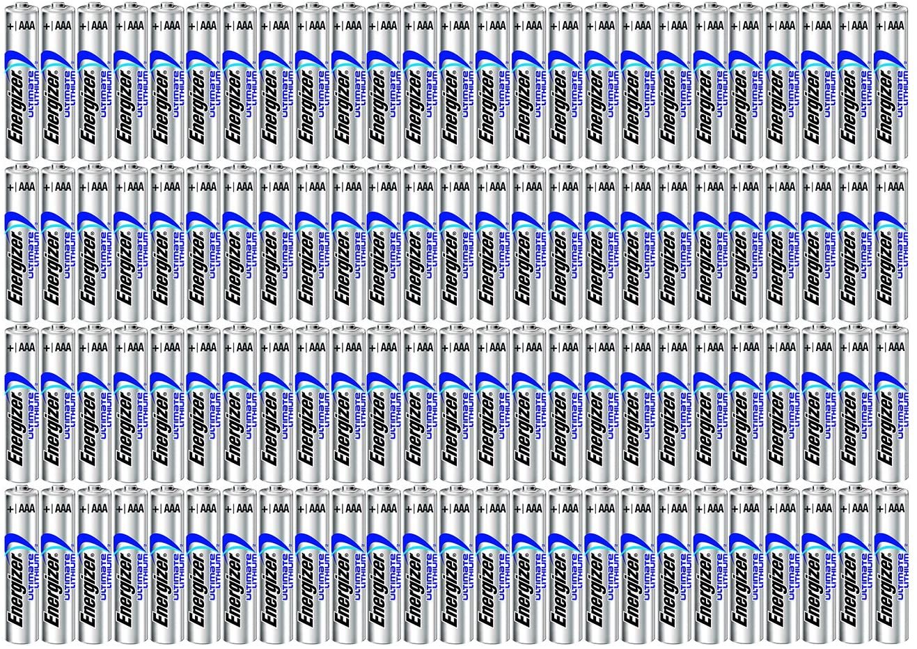 Energizer 100AAA Ultimate Lithium Long Lasting Leakproof Batteries