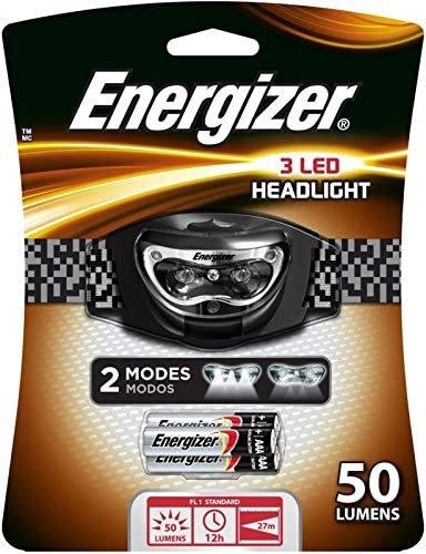 6 Pack Energizer HD33A1EN 3 LED Wide Strap Headlight with Batteries