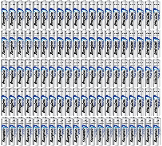 Energizer 100AA Ultimate Lithium Long Lasting Leakproof Batteries