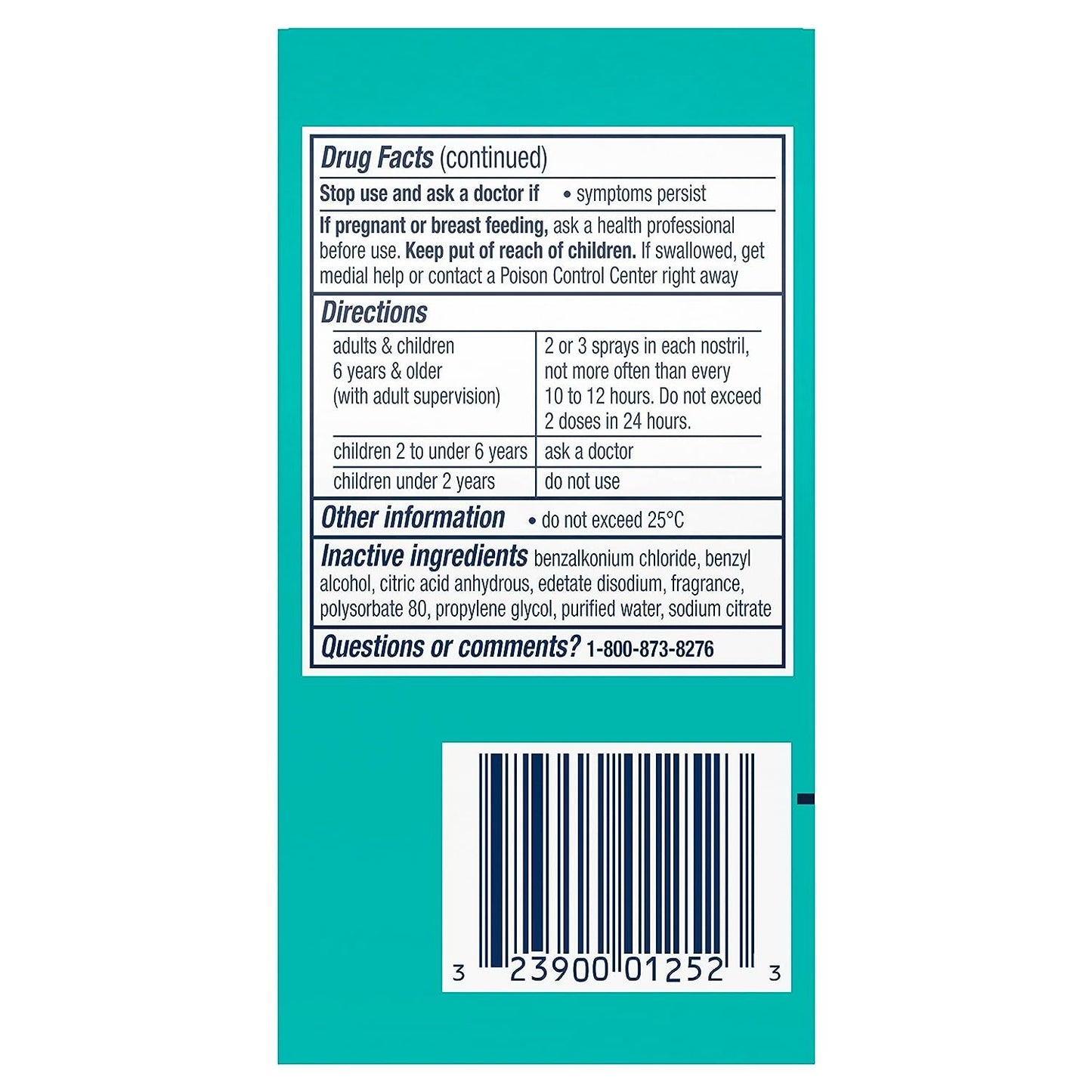 Vicks Sinex SEVERE, Nasal Spray, Original Sinus Decongestant for Fast Relief of Cold & Allergy Congestion, Sinus Pressure Relief, 0.5 Fl. Oz (Pack of 4)