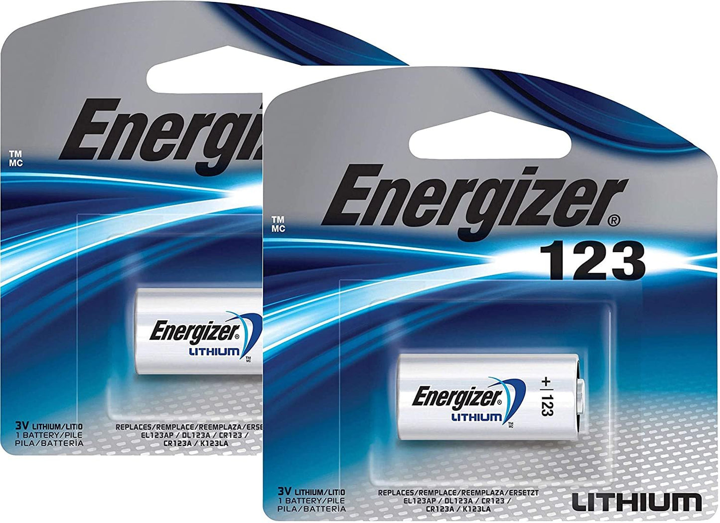 2 Pack Energizer EL123APB-2 3-Volt Lithium Batteries