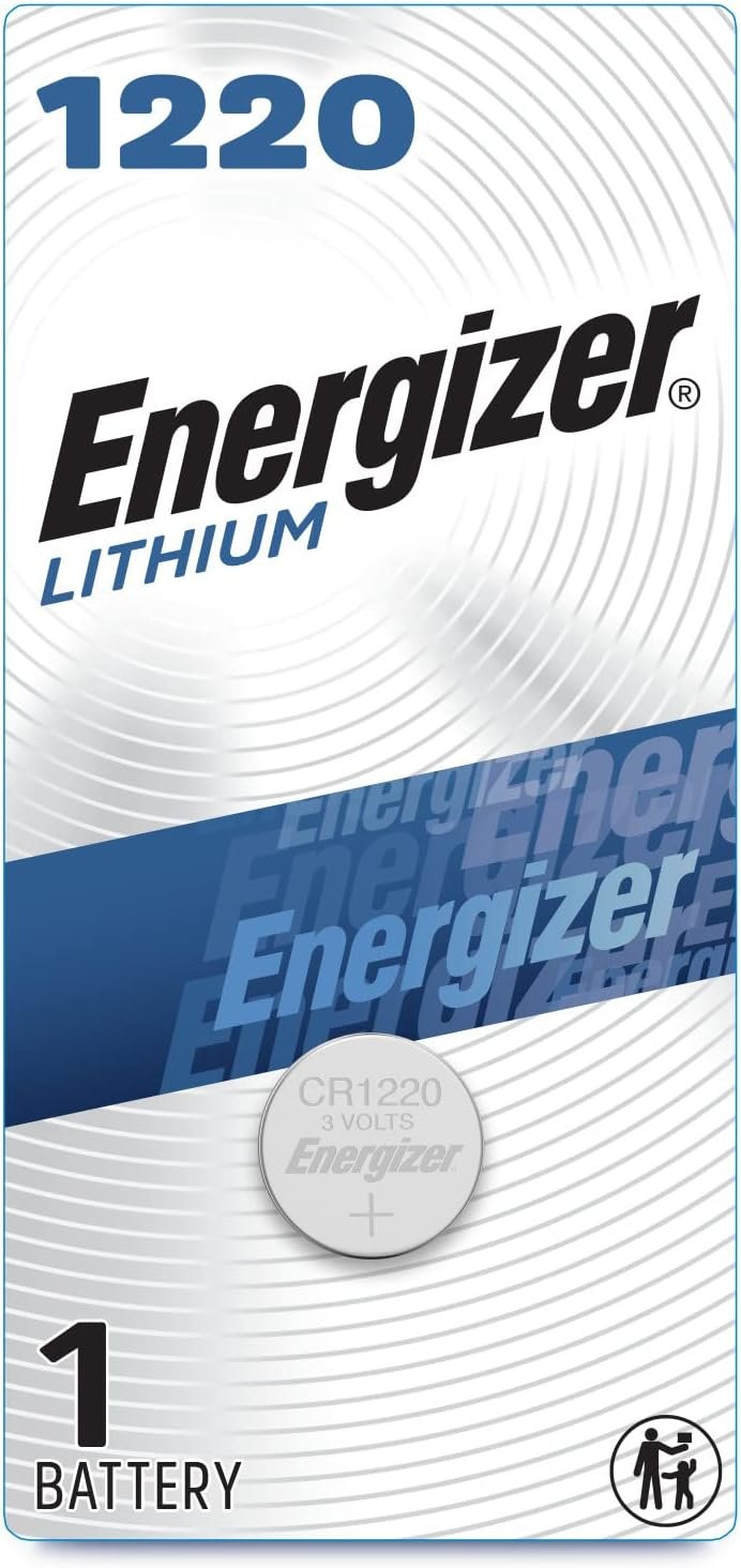 Energizer 1220 3V Batteries, 3 Volt Battery Lithium Coin, 1 Count