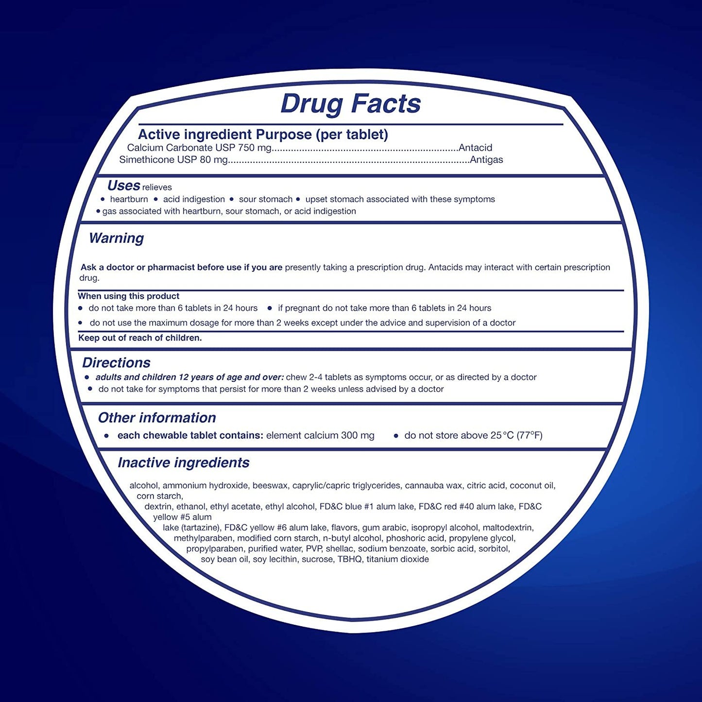 TUMS Chewy Bites Chewable Antacid Tablets with Gas Relief, Lemon & Strawberry - 28 Count