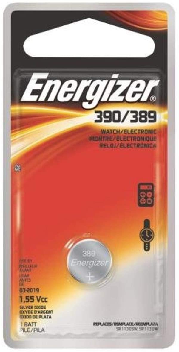 Energizer 389BPZ Zero Mercury Battery, 1 Count (Pack of 1)
