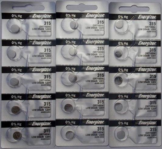 15 315 Energizer Watch Batteries SR716SW Battery Cell