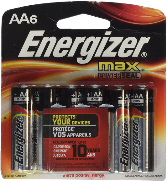 Energizer 06470 - AA Cell 1.5 volt MAX Battery (6 pack) (E91BPF-6)