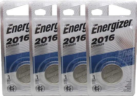 Energizer 2016 3V Lithium Button Cell Battery Original Retail Pack, 2x2 Packs Total of 4 Batteries