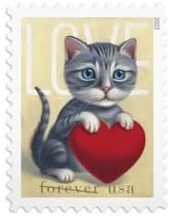 USPS Love 2023 (5 Sheets of 20) Forever Postage Stamps US Postal First Class Valentine Dog Cat Puppy Kitten Pet Wedding Celebration Engagement Invitation Anniversary Romance Party