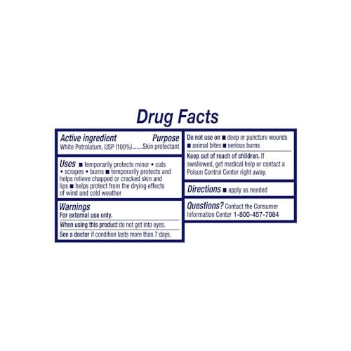 Vaseline Vaseline Petroleum Jelly Twin Pack 2/13 Ounce Net Wt 26 Ounce , 26 Ounce