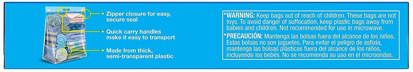 Ziploc Jumbo Big Bags 3 ea (Pack - 3)