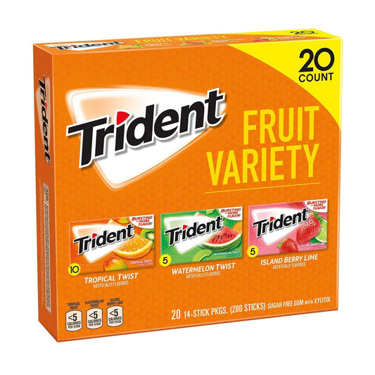 Trident Fruit Variety Pack (14 ct., 20 pks.)