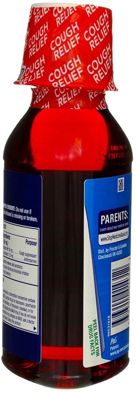 Vicks Nyquil Cough Relief Liquid Cherry 8 oz (Pack of 4)