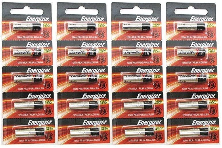Energizer 27A-A27-12V-MN27 MS27 GP27A V27GA L828 G27A Alkaline Battery-New Pack of 20