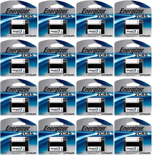 16 X Energizer 2Cr5 6 Volt Lithium Battery (245, Dl245, El2Cr5, Kl2Cr5)