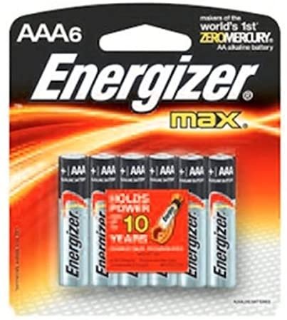 Energizer 06473 - AAA Cell 1.5 volt MAX Battery (6 pack) (E92BPF-6)