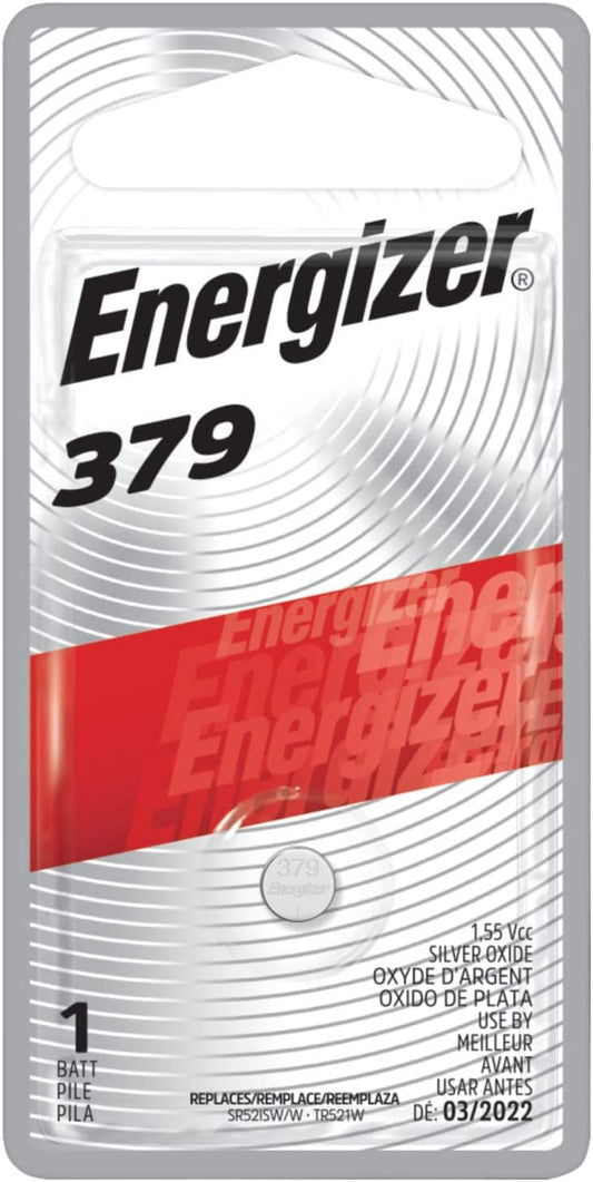 Energizer 379 Silver Oxide Button Battery, 1 Pack
