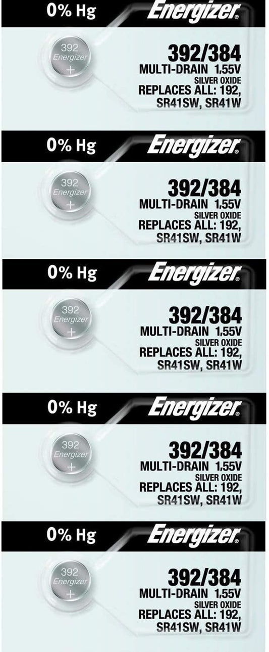 10 Energizer 392/384 Multi-Drain Batteries (Replaces LR41)
