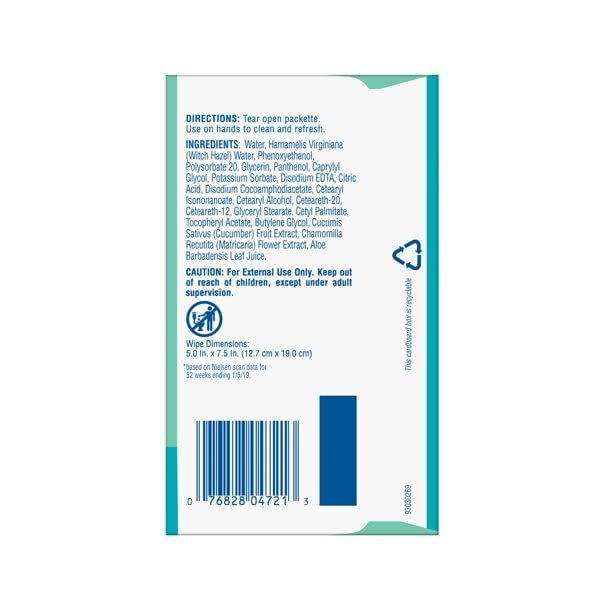 WET ONES Sensitive Skin Hand Wipes, Singles Extra Gentle Fragrance & Alcohol Free 24 ea