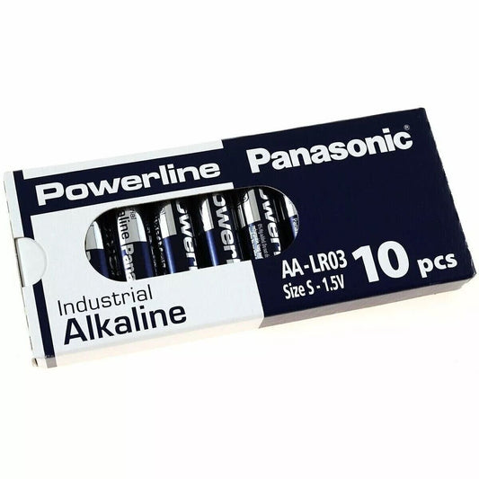 AA Panasonic Powerline LR6AD Industrial Alkaline Batteries (Box of 10)