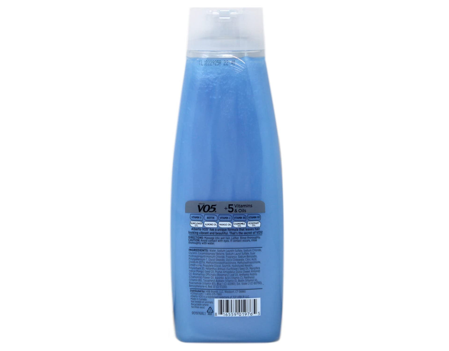 VO5 Shampoo/Conditioner 2 in 1 Moisturizing 12.5 Oz(6 Pack)