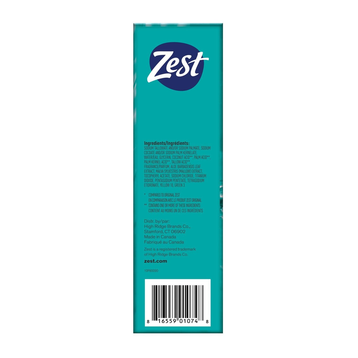 Zest Bar Soap - 8 Cocoa Butter And Shea
