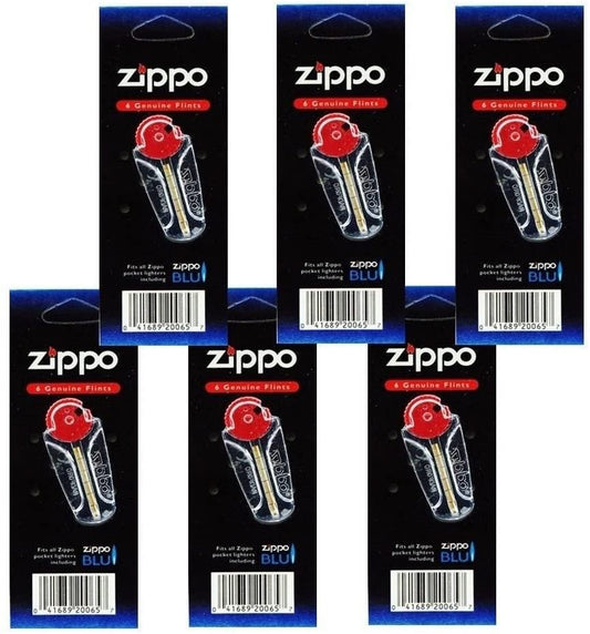 Zippo Lighter 6 Flint Card (Total 36 Flints), Black (1FLT-Z)
