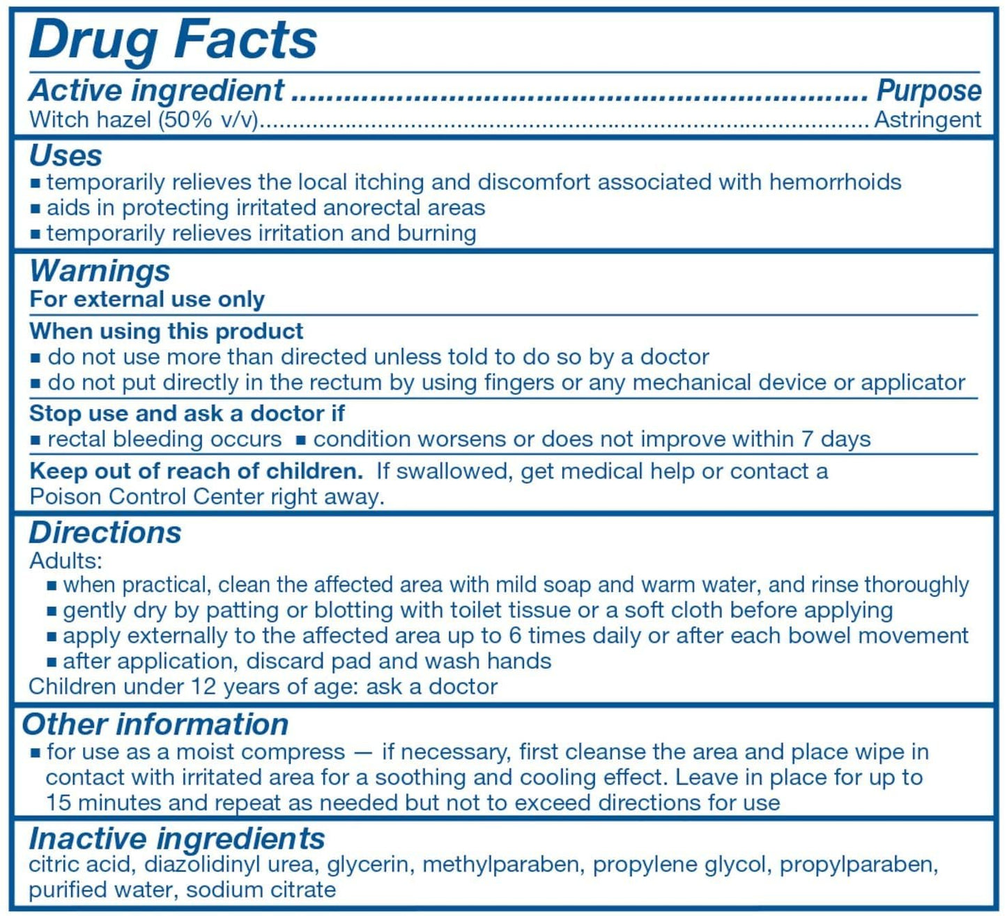 TUCKS MED. Pads 100 Count (Pack of 2) #150020