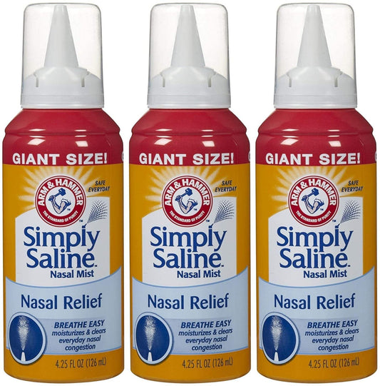SIMPLY SALINE GIANT SIZE 4.25 OZ, Pack of 3