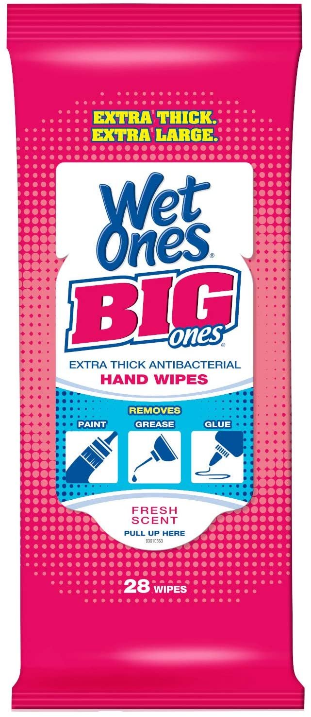 Wet Ones Big Ones Fresh Scent Antibacterial Wipes 336ct (12 x 28ct)