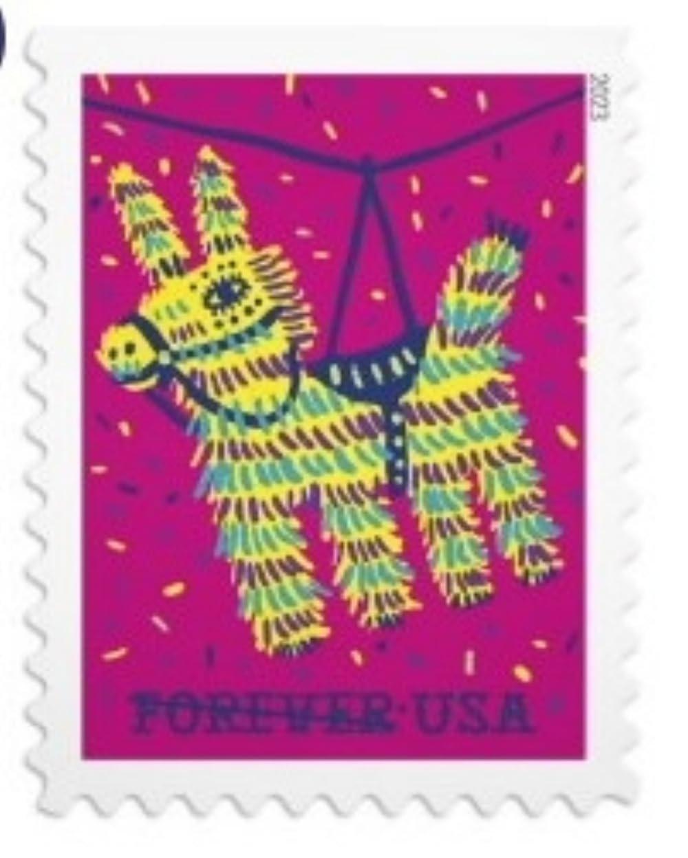 USPS Pinatas (5 Booklets of 20) Forever Postage Stamps Celebrate Hispanic Heritage Latino Festive Celebration Party 2023 Scott #5812-5815
