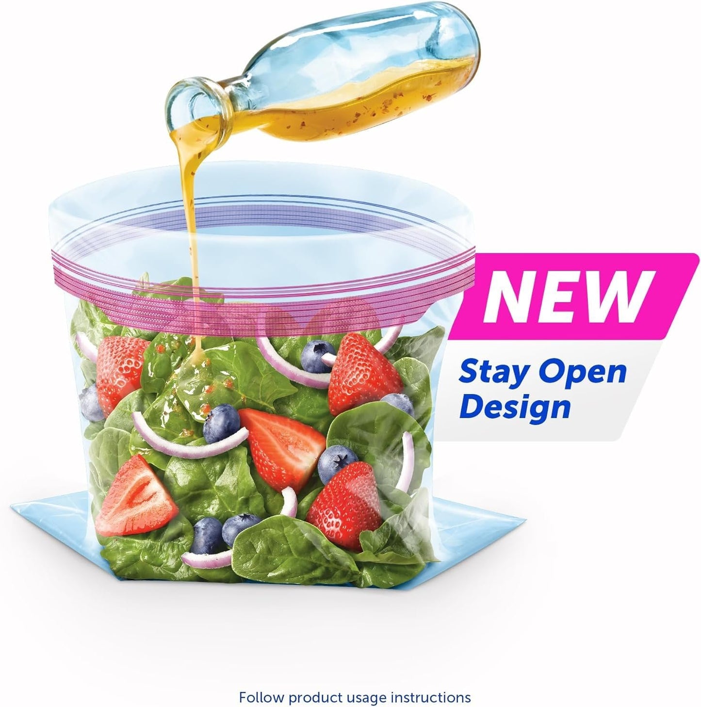 Ziplock-Bags Variety Pack – 52 Storage Gallon Bags - 50 Storage Quart Bags - 125 Sandwich Bags - 120 Snack Bags (Total 347 Bags)