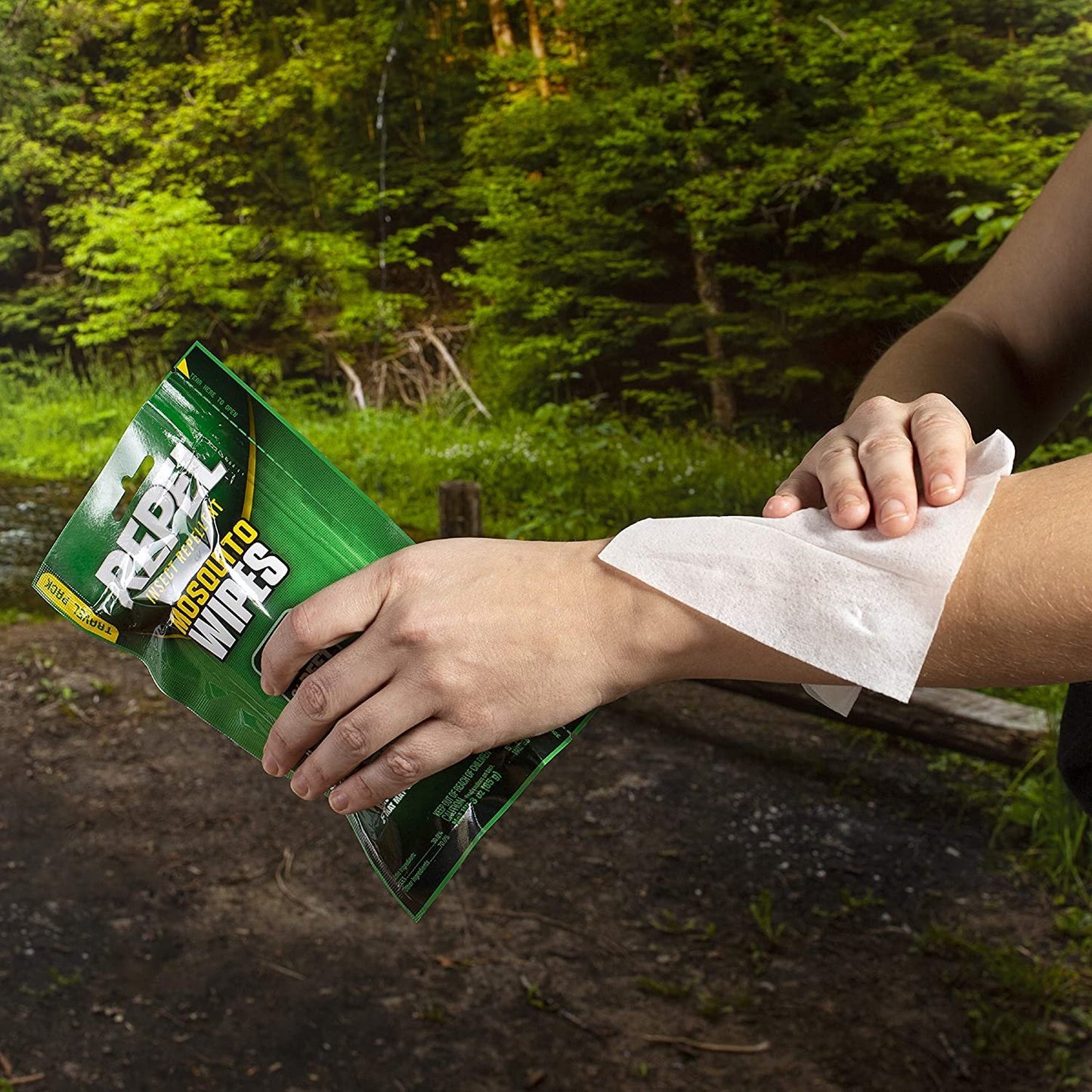 Repel - HG-94100 94100 Insect lent Mosquito Wipes 30% DEET, 15-Count
