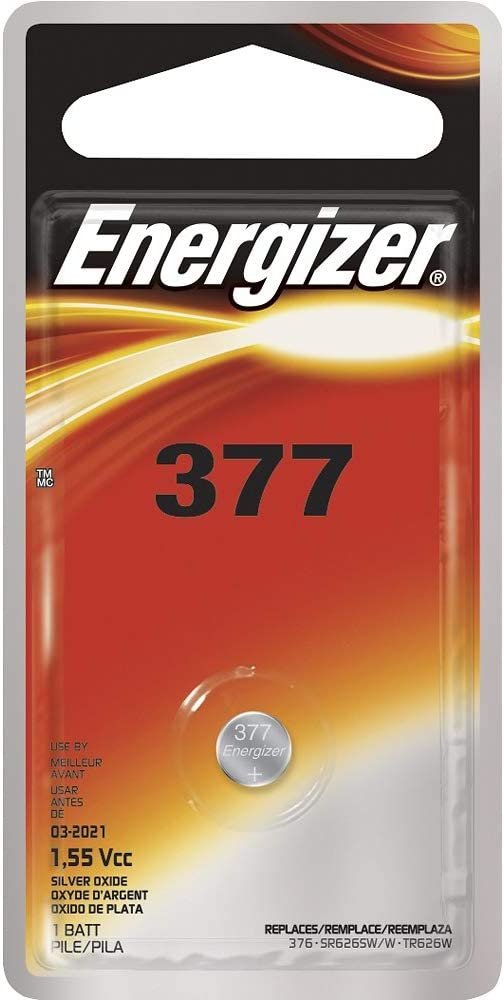 Energizer 377 1.55 Vcc Silver Oxide Battery (Pack of 1)