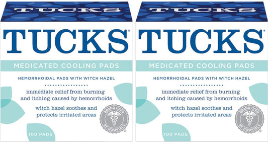 TUCKS MED. Pads 100 Count (Pack of 2) #150020