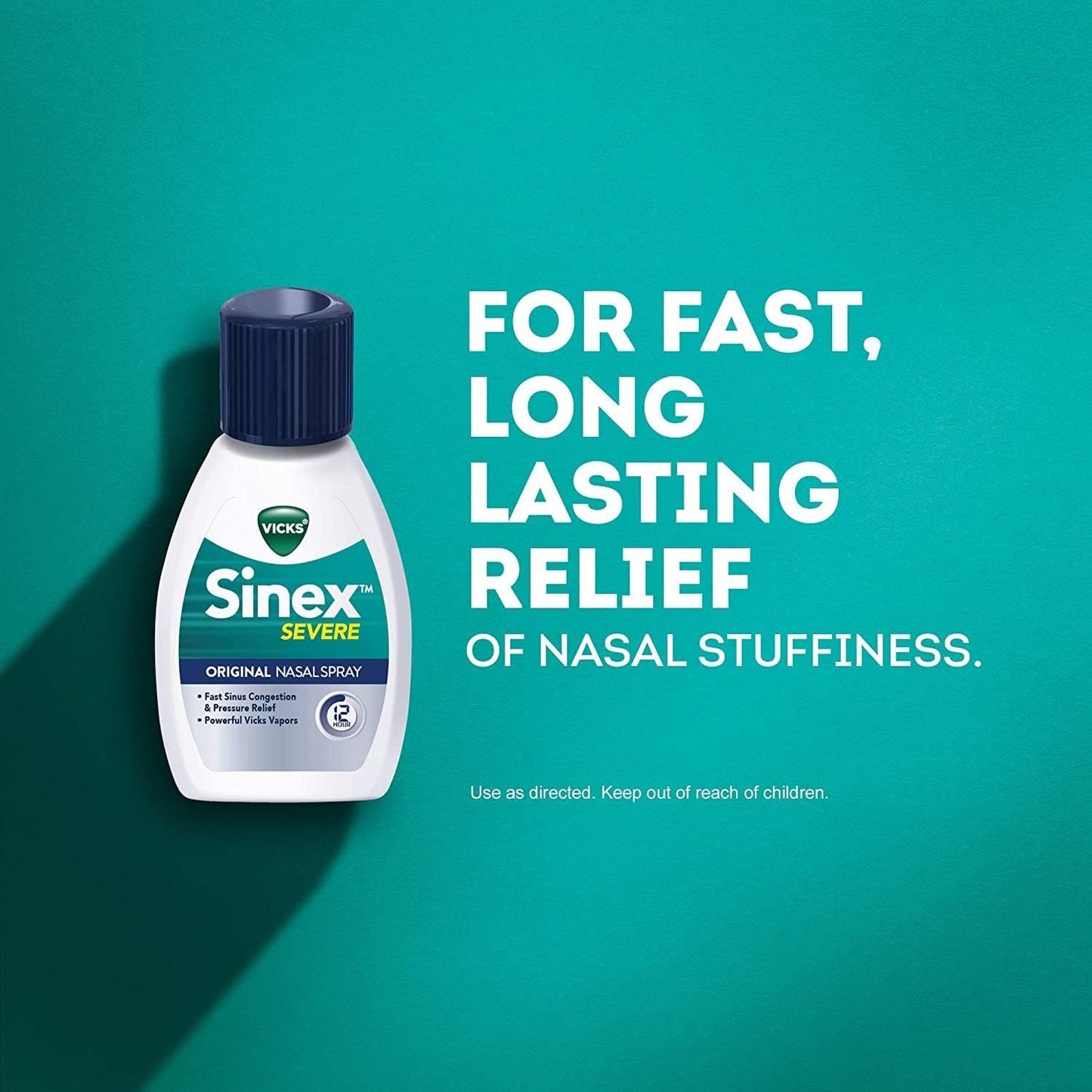 Vicks Sinex Severe Nasal Spray 0.50 oz (Pack of 8)