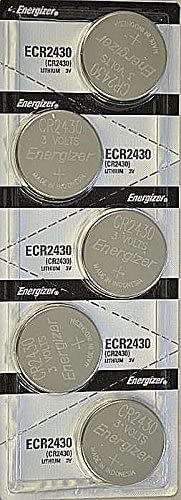 5x Energizer CR2430 (ECR2430BP) Lithium Coin 3v Button Cell battery