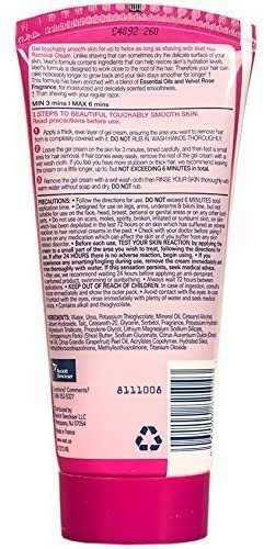 Veet Fast Acting Gel Cream Hair Remover - Legs and Body - Essential Oils and Velvet Rose Scent - 6.78 oz (200 ml)